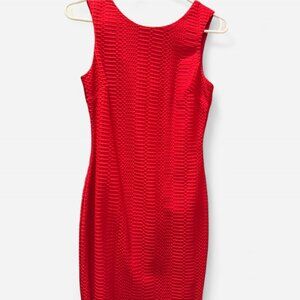 Red Bodycon Midi Dress